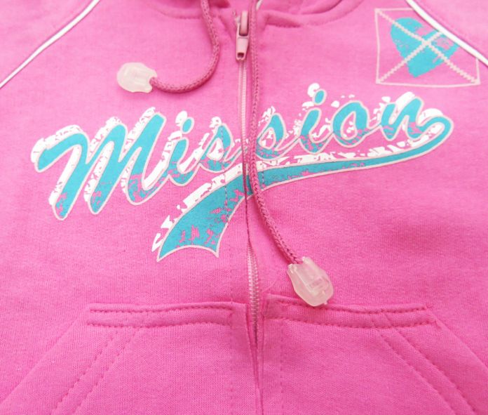 Campera de Algodon Frizado Con Capucha Estampado Corazon