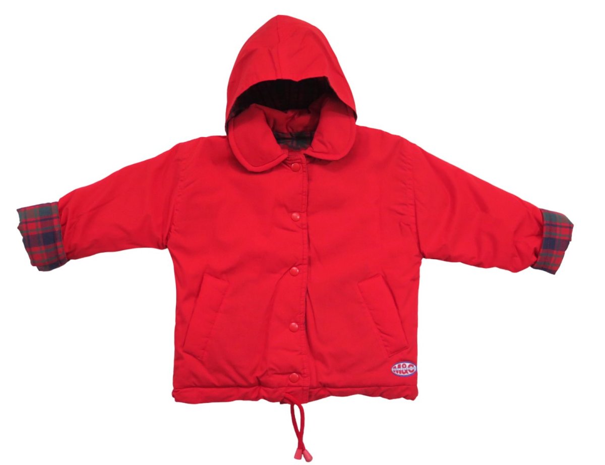 Campera de Algodon Frizado Con Capucha y Cintura Lisa