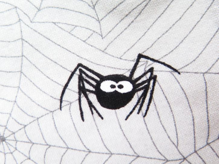 Buzo de Algodon Frizado Sin Capucha Arañas