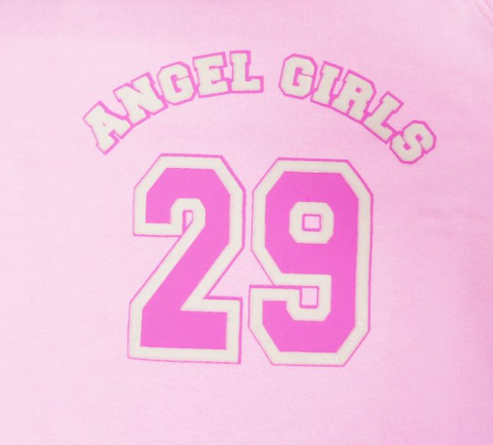 Buzo de Algodon Frizado Sin Capucha Estampado Angel Girls 29