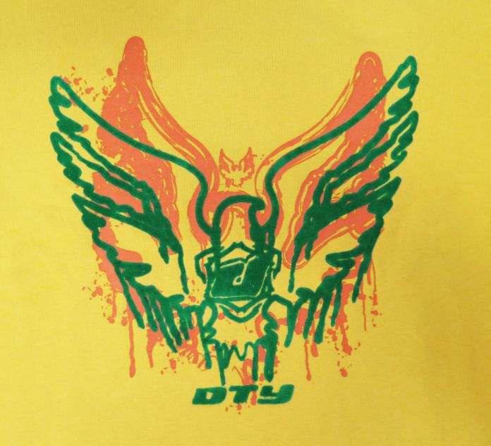 Buzo de Algodon Frizado Sin Capucha Aguila en Relieve