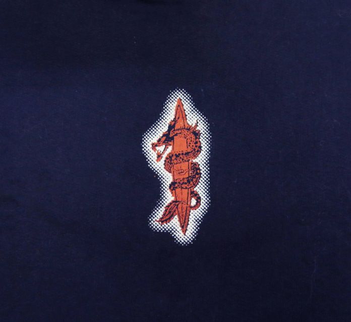 Buzo de Algodon Frizado Estampado Espada y Dragon