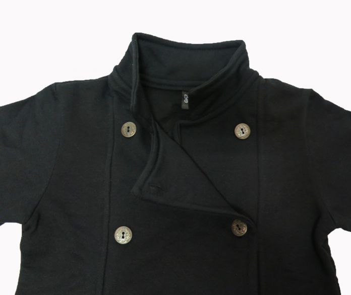 Campera Tipo Saquito de Friza y Botones