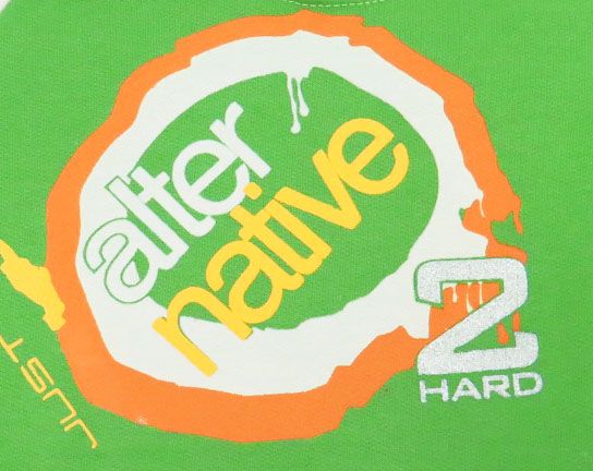 Buzo De Algodon Frizado Sin Capucha Estampado Alternative