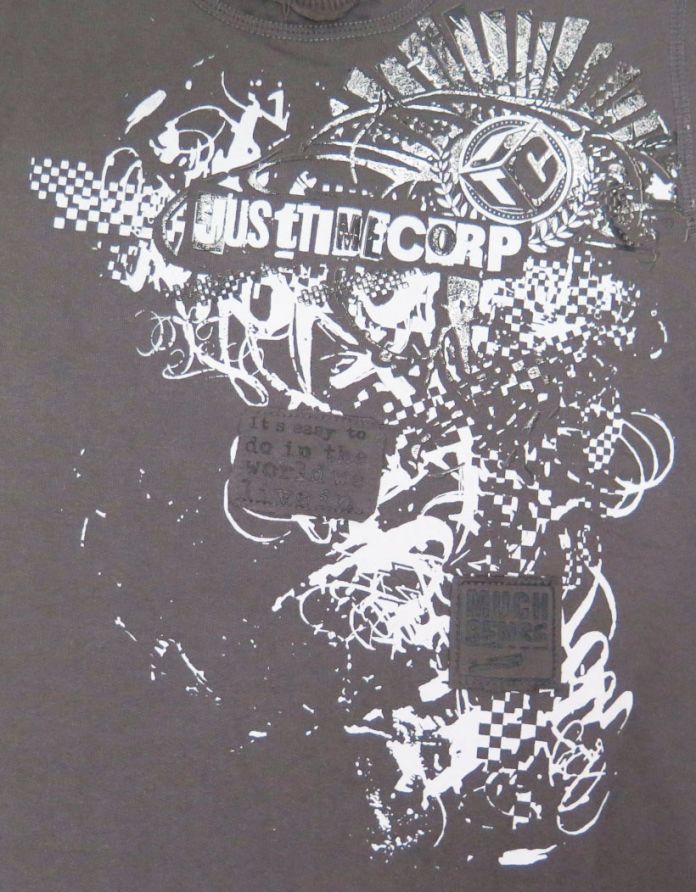 Buzo de Algodon Frizado Estampado Just Time Corp