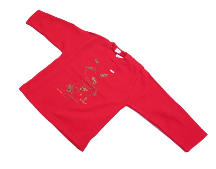 Buzo de Algodon Frizado Estampado Cohetes