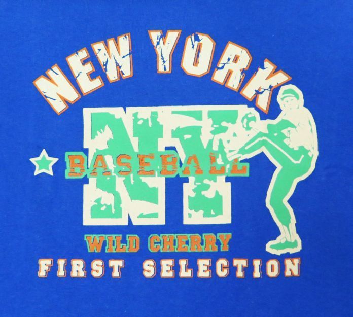 Buzo de Algodon Frizado Estampado New York Baseball
