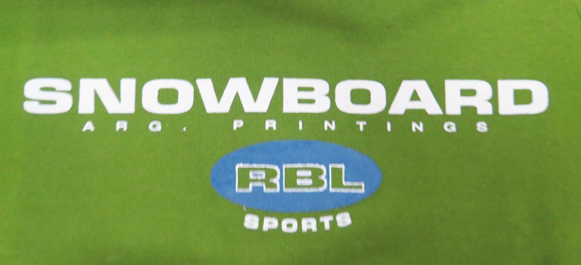 Buzo de Algodon Frizado Estampado Snowboard