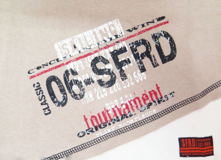 Buzo de Algodon Con Friza Estampado Tournament