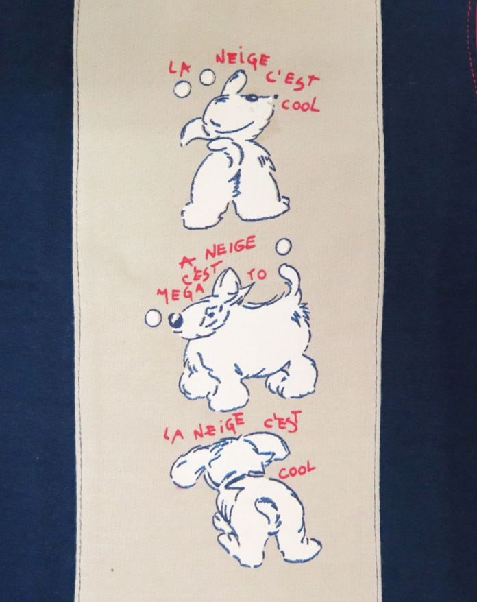 Buzo de Algodon Frizado Estampado Perro