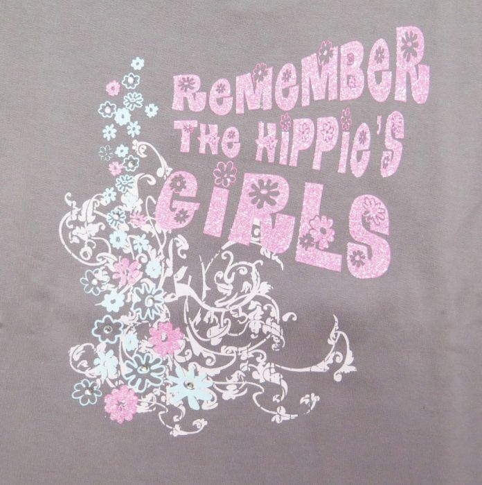 Buzo de Algodon Frizado Estampado Flores Con Brillo