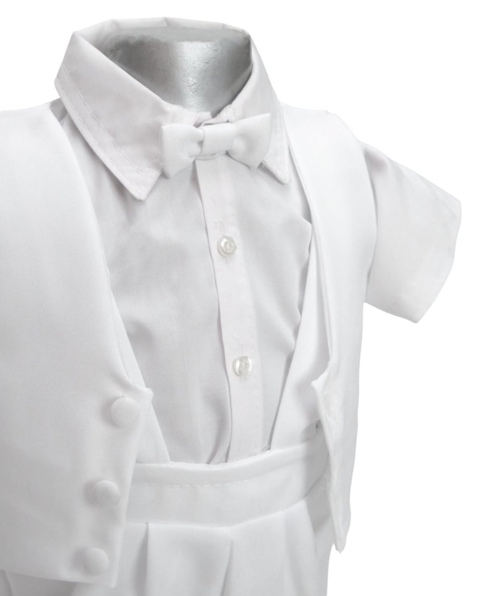 Conjunto bautismo varon mecanica 3 piezas manga corta