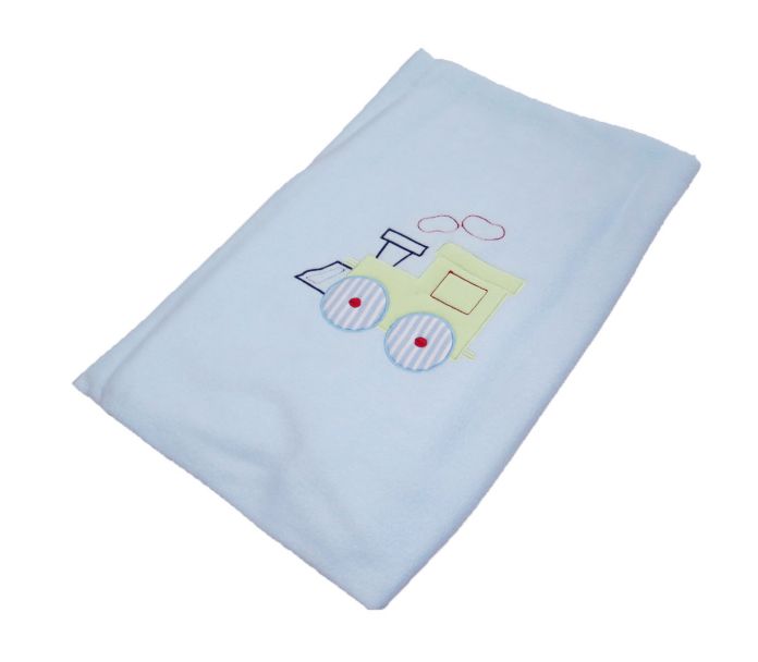 Manta Funcional Polar con Apliques Bordado de Tren