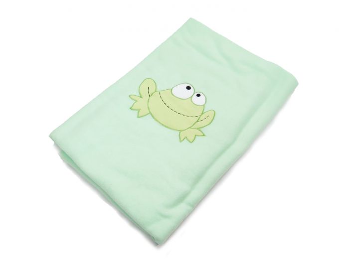 Manta Funcional Polar con Apliques Bordado de Rana