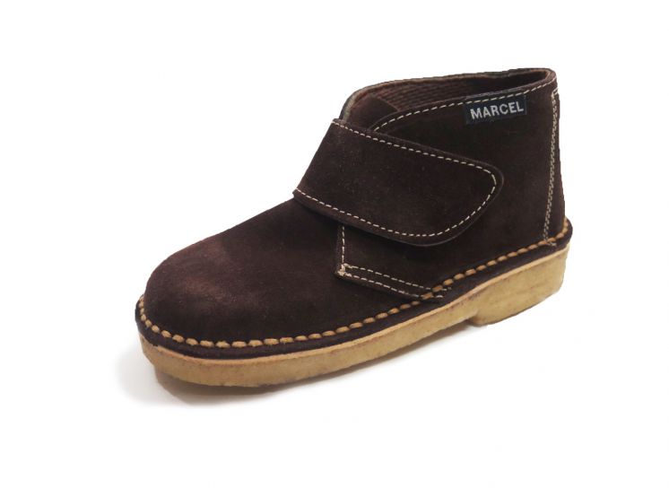 Bota Desierto Velcro Gamuza Goma Crepe
