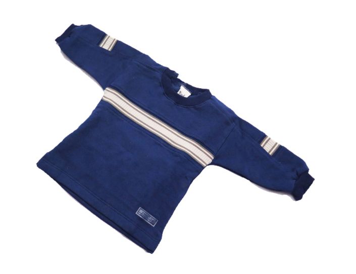 Buzo de Algodon Frizado Franja Tejida