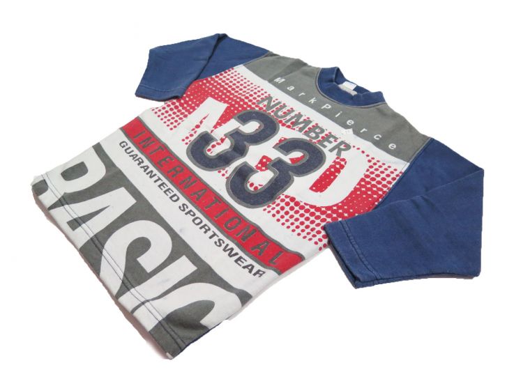 Buzo de Algodon Frizado Estampado Vintage Estampado "Number 33"