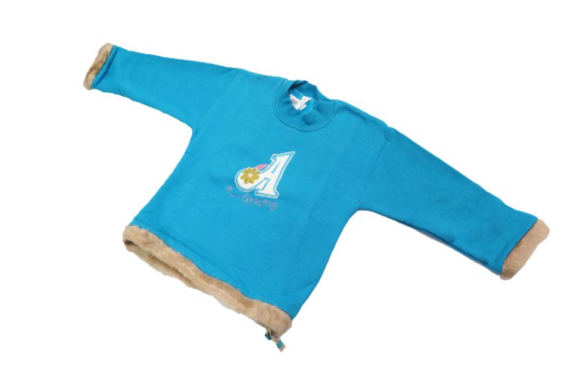 Buzo de Algodon Frizado Bordado