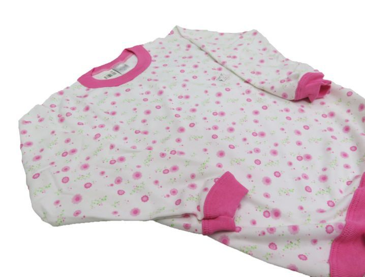 Pijama Invierno Remera Manga Larga y Pantalon Estampado Flores