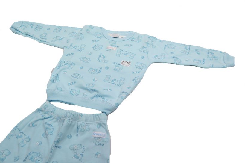 Pijama Invierno Remera Manga Larga y Pantalon Estampado de Osos