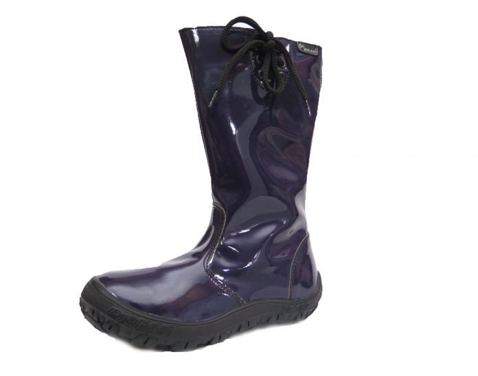 Bota Alta Charol  Con Cierre