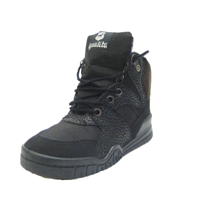 Borcego Bota Con Cordon Tela - Ecocuero