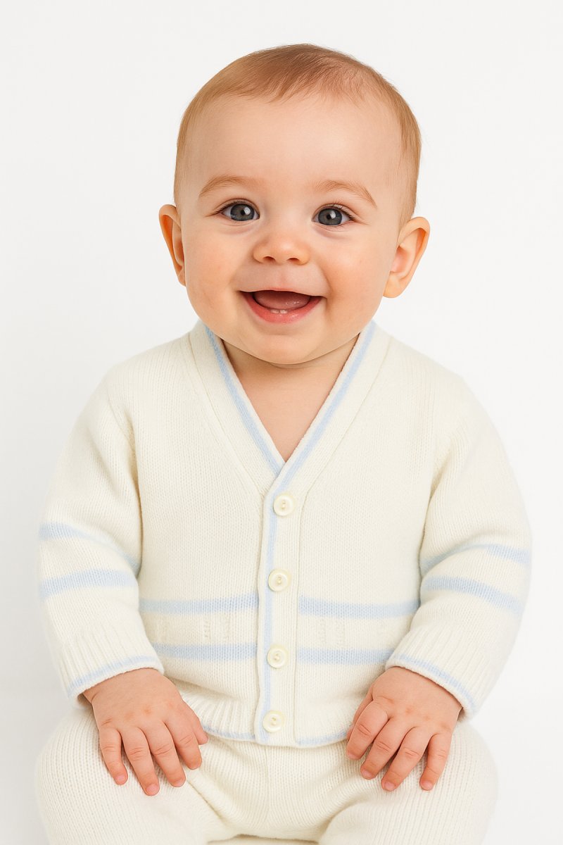 Saco Saquito de Cashmilon Tejido Cuello Combinado