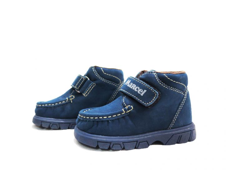 Bota de Nobuk Con Velcro y Costura