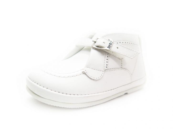 Botita Bota de Cuero Con Hebilla Picado