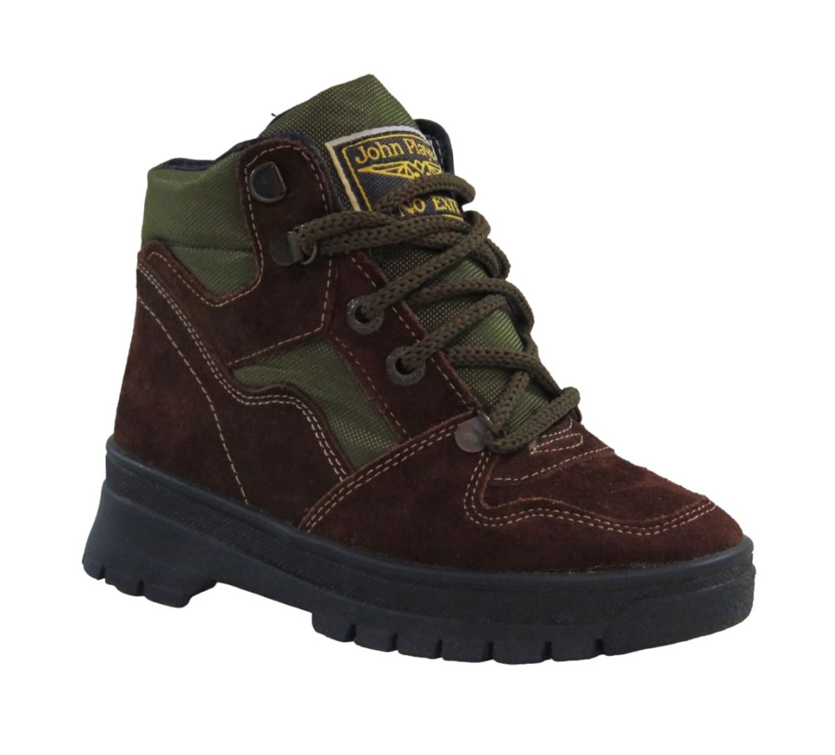 Borcego Bota Truck con Cordon de Gamuza y Tela