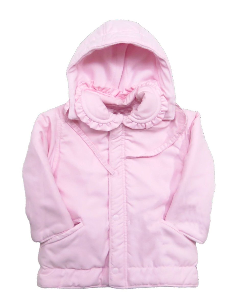 Campera de Microfibra Bordada con Aplique de Muñeca en la Espalda