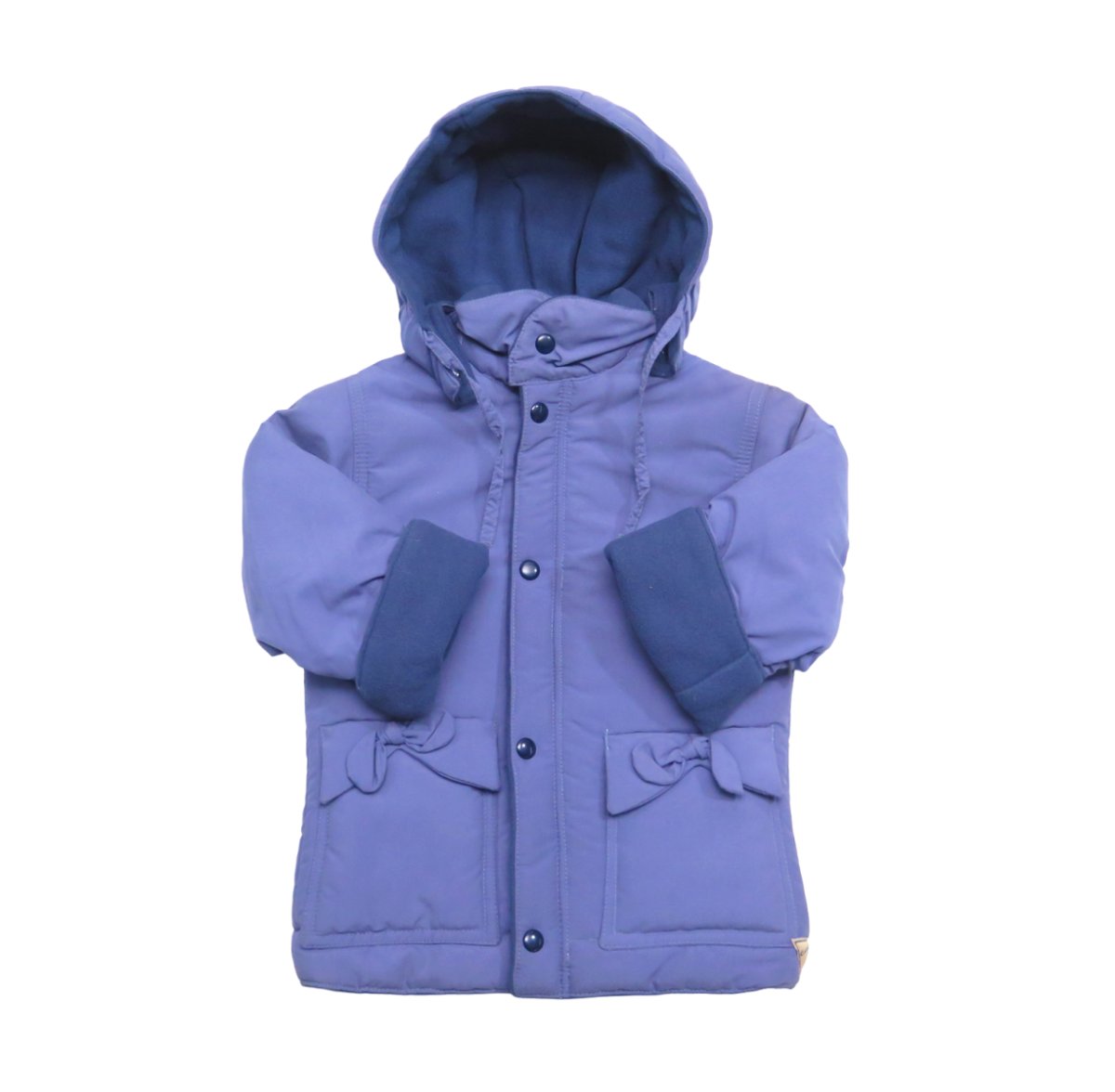 Campera de Microfibra Bordada con Aplique de Ratones con Pizarra en la Espalda