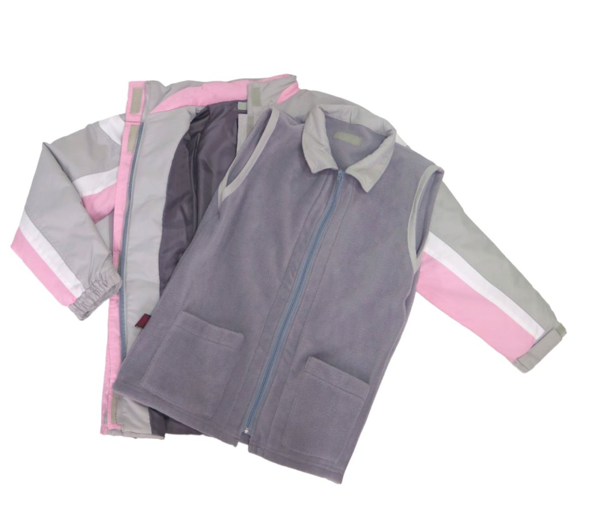 Campera Capucha Oculta con Chaleco Polar