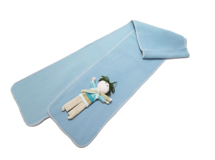 Bufanda de Polar con Aplique de Muñeco Varon