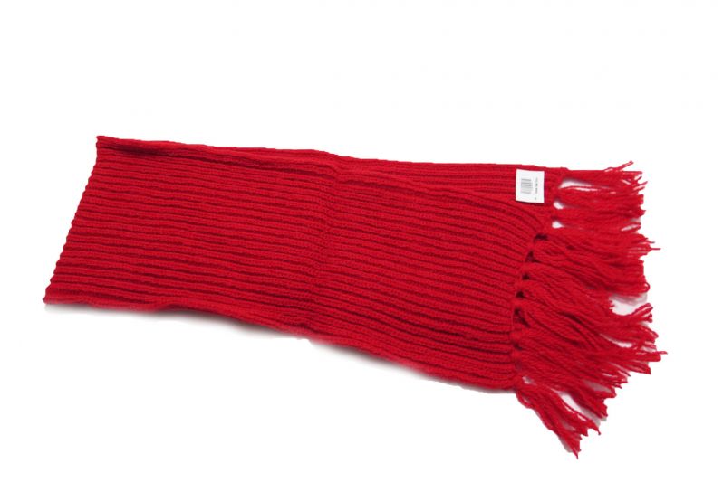 Bufanda Tejida con Flecos Lisa