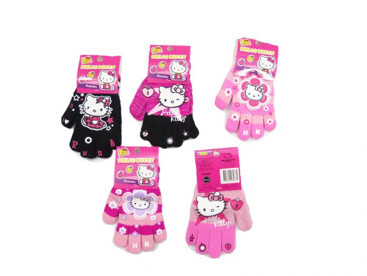 Guante Personaje Tejido Estampado Hello Kitty  I Love Punk