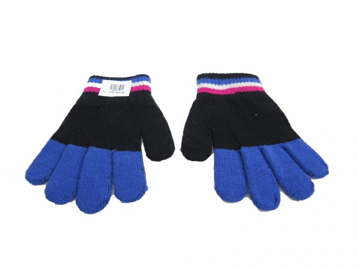 Guante Tejido Magico Ajustable con Rayas Combinado