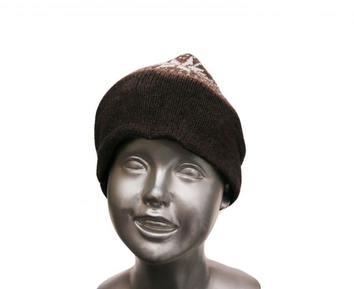 Gorro Tejido con Guarda Tipo Bariloche