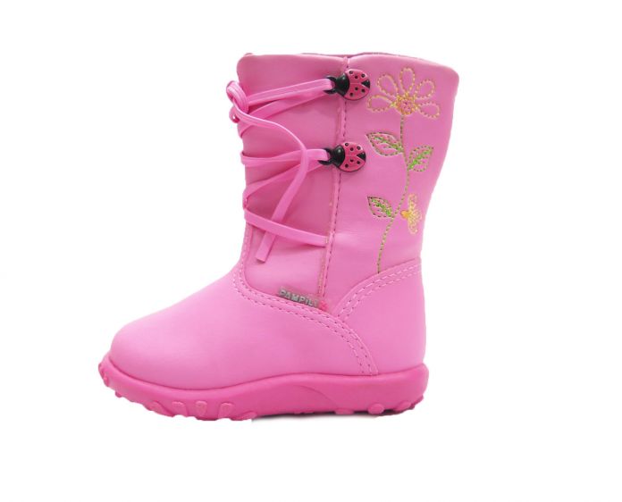 Bota Arco Iris Bordada Cuerina Vaquitas de San Antonio