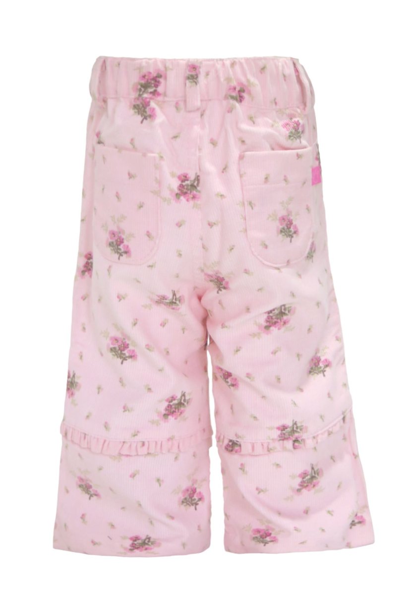 Pantalon de Corderoy Oxford Estampado con Flores