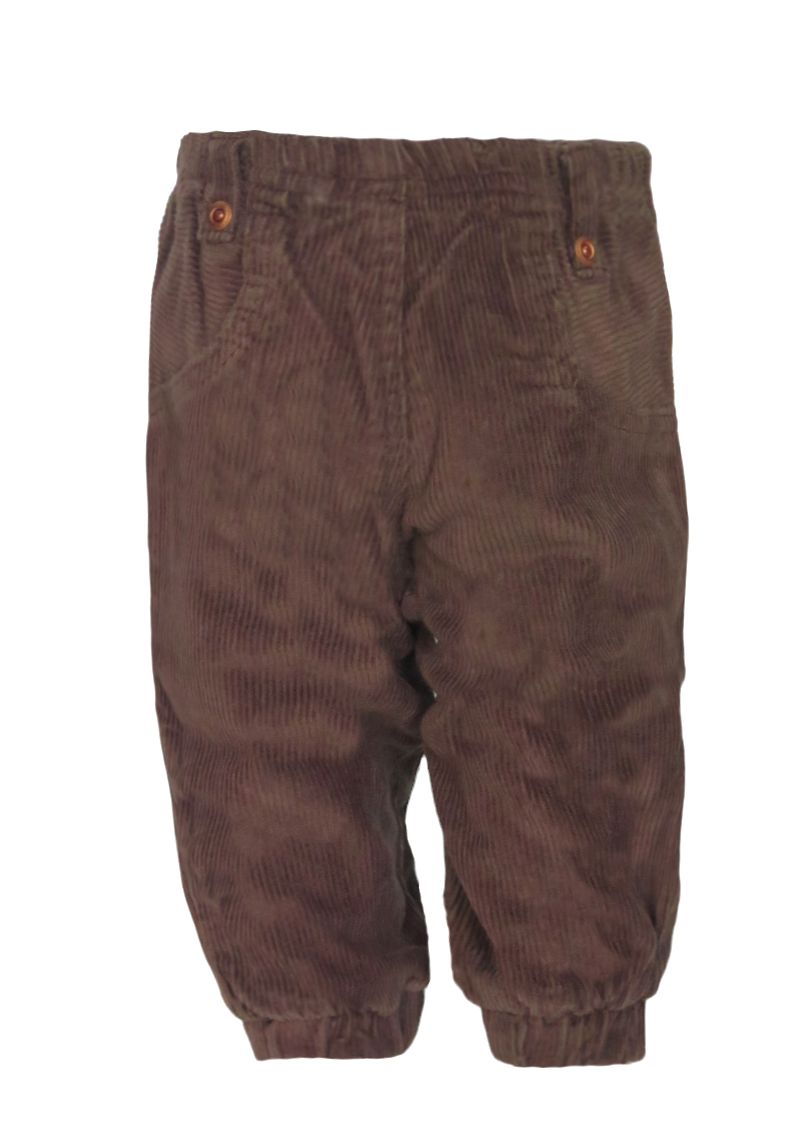 Pantalon Corderoy con cintura elastizasa y Puño