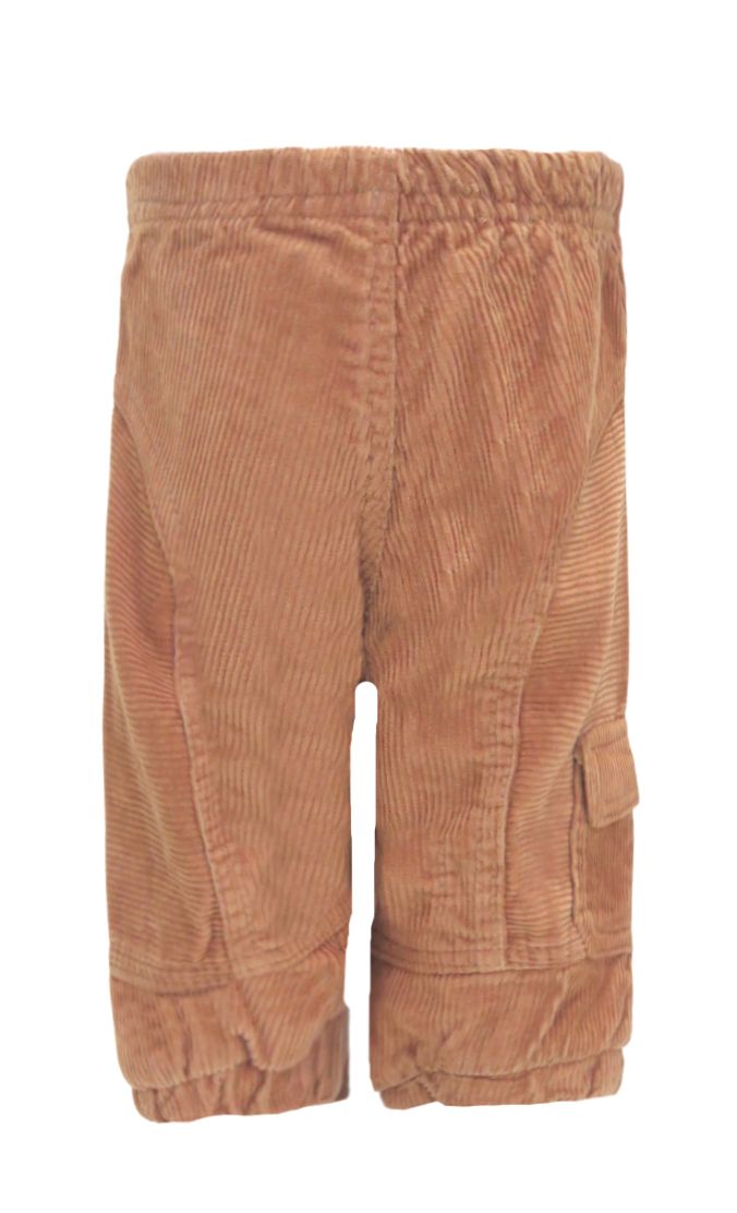 Pantalon de Corderoy con Puño y Bolsillo Cargo Tipo Gaucho