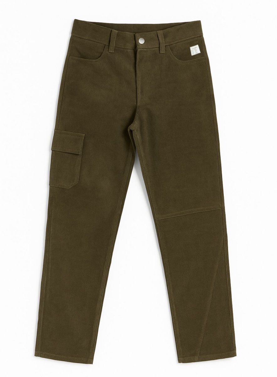Pantalon de Corderoy con Bolsillo Cargo
