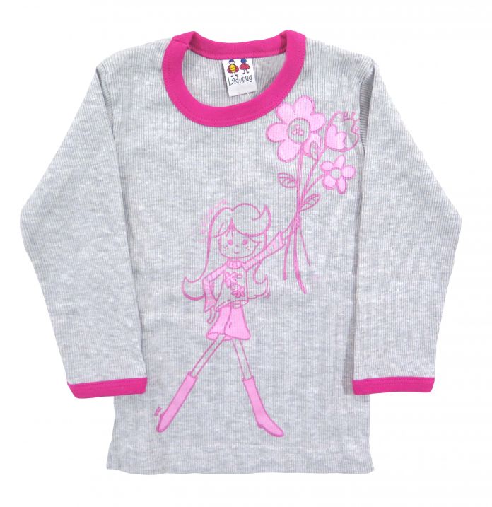 Pijama Invierno Remera Manga Larga Morley Estampado Nena y Pantalon