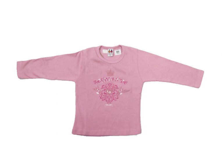 Pijama de Invierno Remera Manga Larga Estampada Corona y Pantalon Escoces