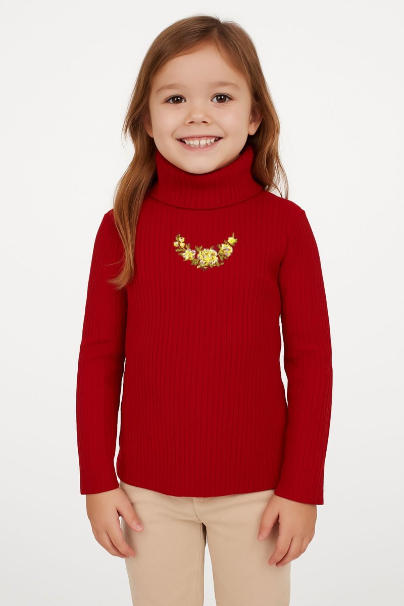 Polera Morley con Flores Bordadas