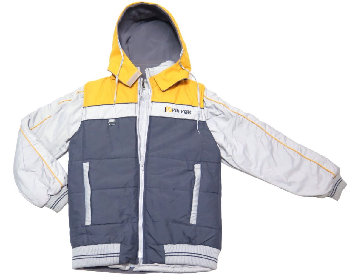 Campera con Puño y Cintura + Chaleco de Microfibra Estampado y Polar Interno Capucha Desmontable