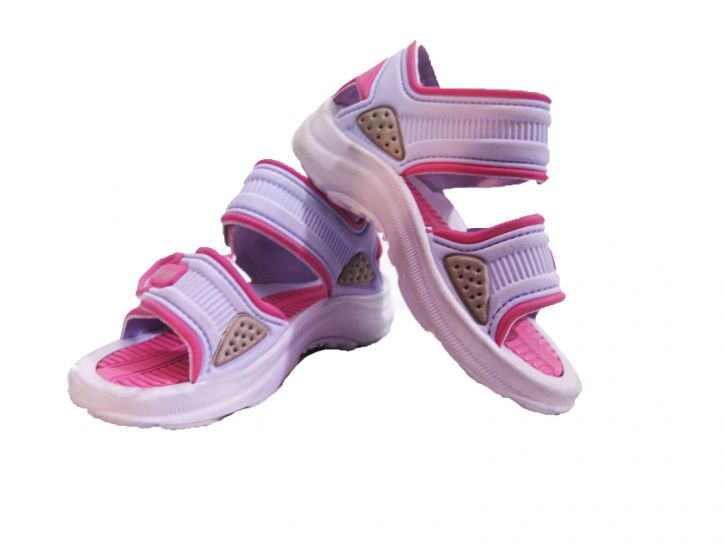 Sandalia de goma doble velcro