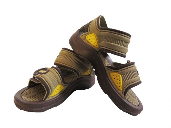 Sandalia de goma doble velcro
