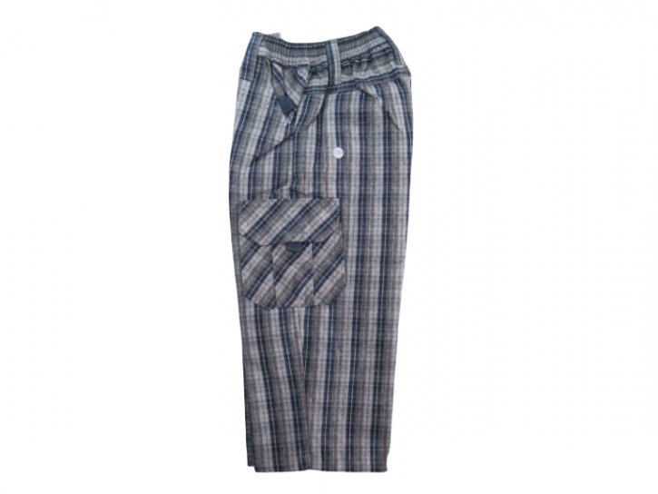 Pantalon de Viyela Escoces Cargo